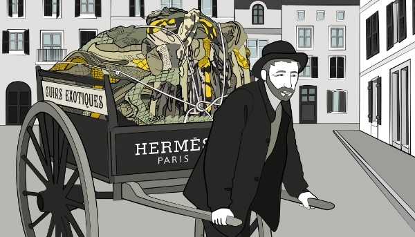 Hermès's precious skins division is facing a major problem: its stocks of lower quality skins have skyrocketed.