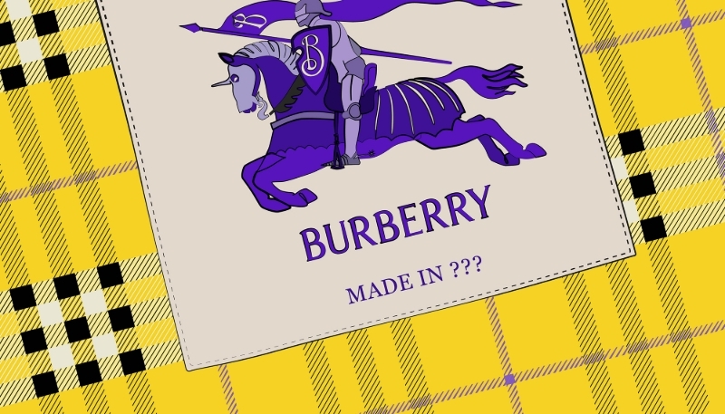 Burberry is banking on its British identity in its PR. But the brand is increasingly cutting back production in the UK.