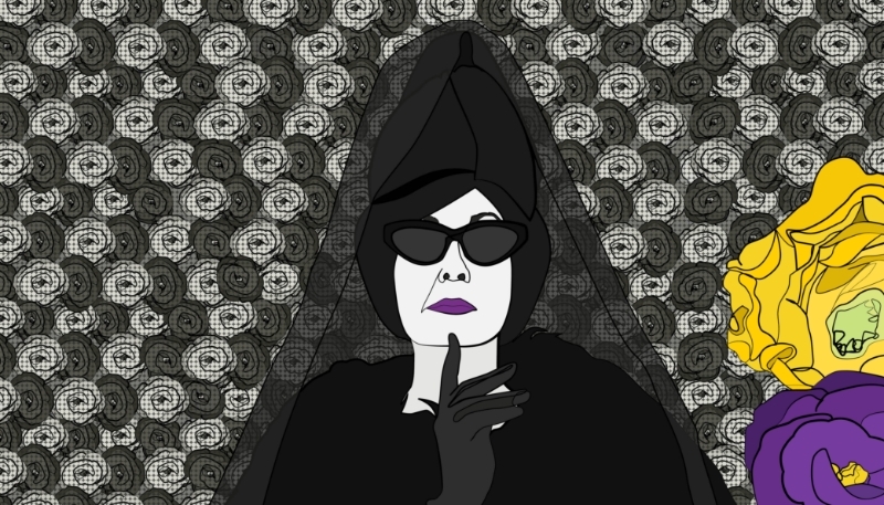 Diane Pernet, pioneering fashion blogger.