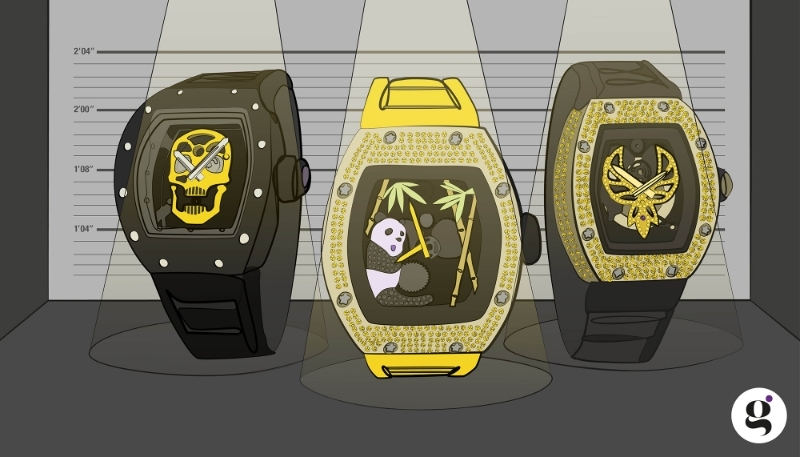 Richard mille skull watch asia online edition