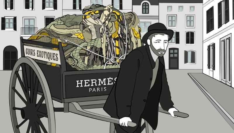 La branche 'peaux précieuses' d'Hermès est confrontée à un problème de taille : ses stocks de peaux de moindre qualité ont littéralement explosé.